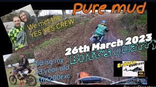 BUTTS QUARRY 26TH march 2023EXTREME ENDURO PURE MUD [upl. by Fanechka]