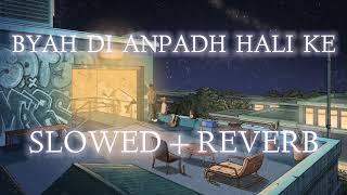 BYAH DI ANPADH HALI KE  SLOWED  REVERB [upl. by Laurette]