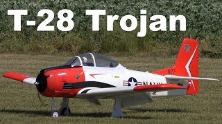 North American T28 Trojan scale RC airplane 2017 [upl. by Rodavlas364]