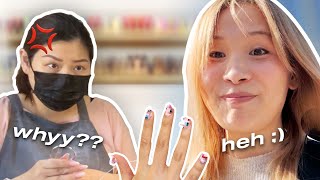 I Tried Insane 5D Nail Art 🤭 chaotic rollercoaster [upl. by Kohler]