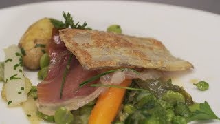 Recette  jardinière de légumes et jambon poêlé  Météo à la carte [upl. by Ojeillib]