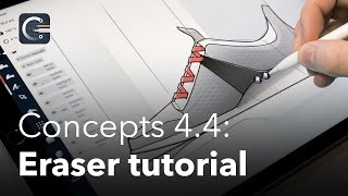 How to Draw a Shoe Using Concepts App on iPad [upl. by Prestige]