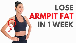 Get Rid of ARMPIT FAT in 1 WEEK  Standing Workout  No Repeat No Equipment [upl. by Leahcym]