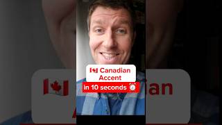 Canadian accent in 10 seconds 🇨🇦 [upl. by Kimberlee586]