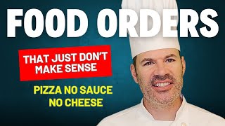 Pizza no sauce no cheese  Food orders that just dont make sense [upl. by Abott]