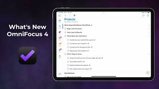 Whats New in OmniFocus 4 [upl. by Barabas511]