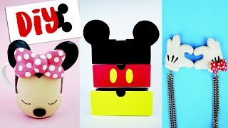 DIY DISNEY 3 Ideias Inspiradas em Mickey e Minnie Por Isabelle Verona [upl. by Natsrik714]