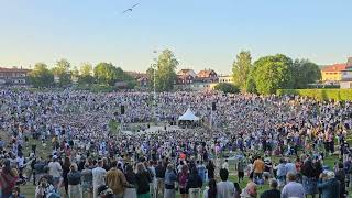 Worlds Largest Midsummer Celebration Dancing Around the Maypole in Dalarna Sweden [upl. by Honorine]