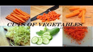 LESSON 1CUTS OF VEGETABLES  COOKING CLASSES BY COOKING DIARIESviralvideo papularvideo [upl. by Benzel]