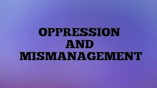 Oppression and mismanagement  Company law  Law Lecture [upl. by Anehta]