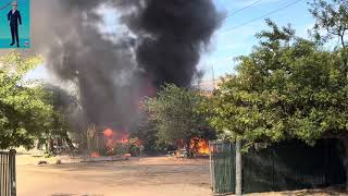 Yucaipa fire engulfs home and a truck [upl. by Nomi]