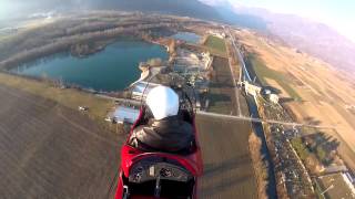 Gyrocopter ELA 07  Fourth Solo flight  Touch amp Go and Emergency Landing [upl. by Wemolohtrab879]