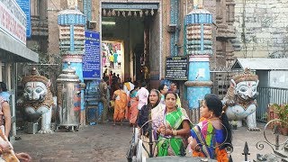 Puri Jagannath Temple Singhadwara Lion sculptures with the Aruna Stambha Pillar Video in 4k ultra Hd [upl. by Ahsea]