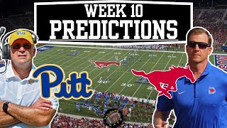 Pittsburgh vs SMU Week 10 Predictions [upl. by Sldney]