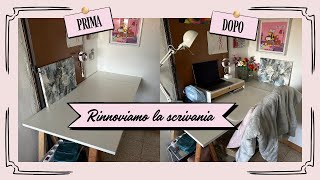 Rinnoviamo la scrivania con acquisti ikea [upl. by Loss]