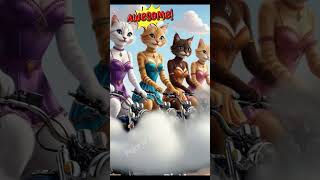 cat dance group catsfamily cutecat funnyvideo [upl. by Nitsirk870]