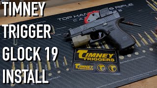 Timney Glock 19 Trigger Install and Troubleshoot Dead Trigger Reset ASMRish [upl. by Nue]