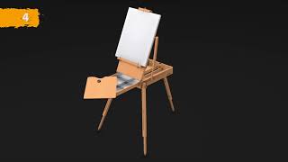 Cassetto a cavalletto  Easel sketch box M22 [upl. by Leahcimnaes614]