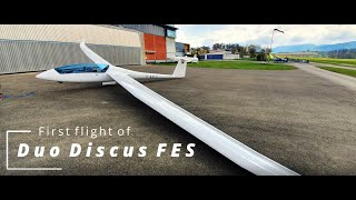 First flight of Duo Discus FES 001 DKXLF [upl. by Siravrat]