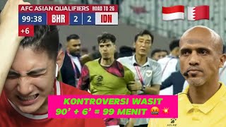 INDONESIA 2  2 BAHRAIN ⚽️🔥  KUALIFIKASI PIALA DUNIA LIVE REACTION [upl. by Lissy]