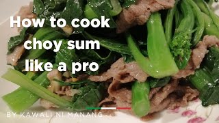 Choy Sum with Beef [upl. by Aicilihp]