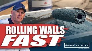 Rolling Walls FAST with a Power Roller Recycled Paint Reviewed [upl. by Kisung]