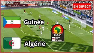 Guinée équatoriale vs Algérie en direct Éliminatoires Coupe Afrique Simulation football Gameplay PC [upl. by Eecak251]