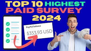 Top 10 Highest Paying Survey Apps You Need to Try [upl. by Adigun]