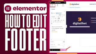 How To Edit Footer In WordPress Elementor 2024 Simple Guide [upl. by Notsag]