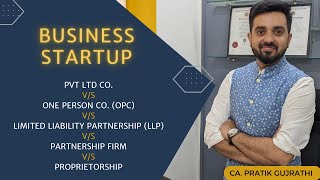 Pvt Ltd Co VS LLP VS One Person Co VS Partnership Firm VS Proprietorship StartUp INDIA 🇮🇳 [upl. by Roseanne174]