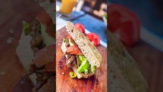 Beef Fajita Sandwich 🥪  shorts trending viralshorts manishcooks [upl. by Nawd825]