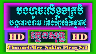 បងហួចលើខ្នងក្របី  ចង្កេះរាងរាវ ភ្លេង​សុទ្ធ​  Karaoke  Khmer Cover By  PSRS950 [upl. by Niryt]