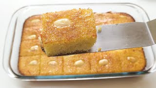 Basbousa Arabic Sweet Recipe  Arabic Dessert  Tasty Kitchen [upl. by Hak]