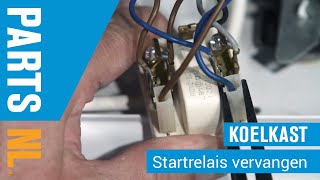 Startrelais vervangen van koelkast PartsNL uitleg [upl. by Jarv]