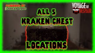 quotVoyage Of Despairquot ALL KRAKEN CHEST LOCATIONS COD Black Ops 4 Zombies [upl. by Dukie818]