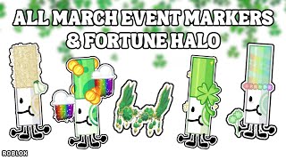 How To Get Fortune Halo amp All March Event Markers in Find The Markers  Roblox 2024 [upl. by Lebama]