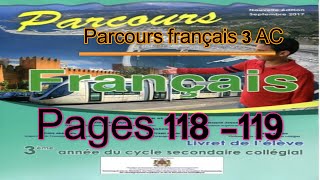 Parcours français 3AC pages 118 et 119Oral1 Négocier le projet [upl. by Kora]