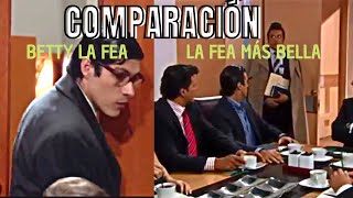 BETTY LA FEA VS LA FEA MÁS BELLA comparación de Nicolás llegando a ecomoda [upl. by Sedaiuqlem]