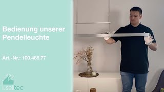 LED Pendelleuchte ausziehbar amp höhenverstellbar Touch Dimmer warmweißkaltweiß einstellbar CCT [upl. by Campball]