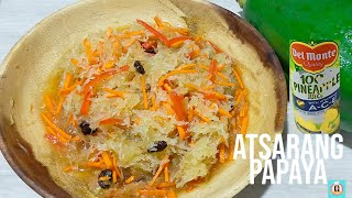 Atsarang Papaya  Picked Papaya with pineapple juice For beginners  home cooking with joyce alvior [upl. by Suriaj]