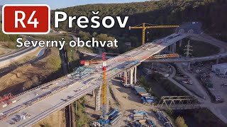 Výstavba R4 Prešov  severný obchvat 1 etapa máj 2023 [upl. by Brittnee795]