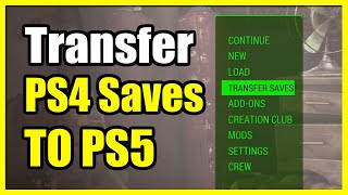 How to Transfer Game Saves from PS4 Version of Fallout 4 to PS5 Versions Fast Tutorial [upl. by Elleynad]