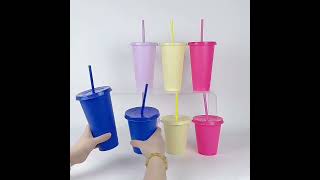 Environmentally friendly reusable cold drink plastic tumblers [upl. by Nylorahs416]