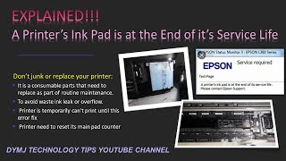 Explain Printer Ink Pad End of its Service Life [upl. by Selwyn]