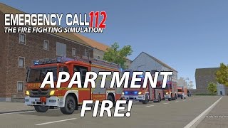 Emergency Call 112  The Firefighting Simulation ENGLISH GAMEPLAY  Apartment Fire [upl. by Gerti272]