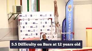 Giada Di Pietro 🇮🇹  GOLD 🥇  55 Difficulty Bars at 13 years old 😳  Tournoi Combs la Ville 2024 [upl. by Zahara603]