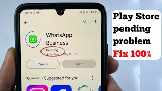 How To Fix Play Store Pending Problem  Solved Playstore Download Pending Problem 😕 [upl. by Selina]