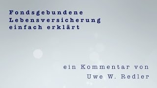 Fondsgebundene Lebensversicherung einfach erklärt [upl. by Eilra355]