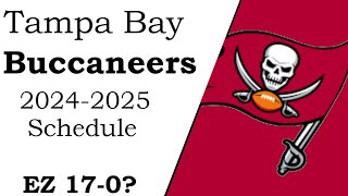 Buccaneers 20242025 NFL schedule [upl. by Nannoc]