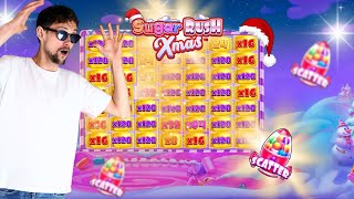 HUGE WIN ON SUGAR RUSH XMAS WITH CASINODADDY 🍬 [upl. by Haseena]